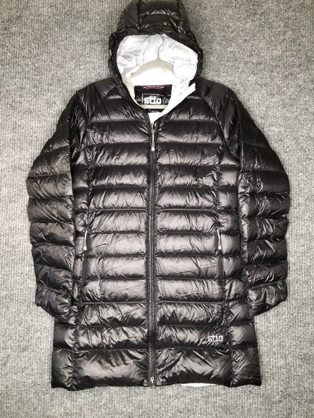 Stio Hometown Down Parka black 800 Fill Mid Length Winter Coat Women’s Small S